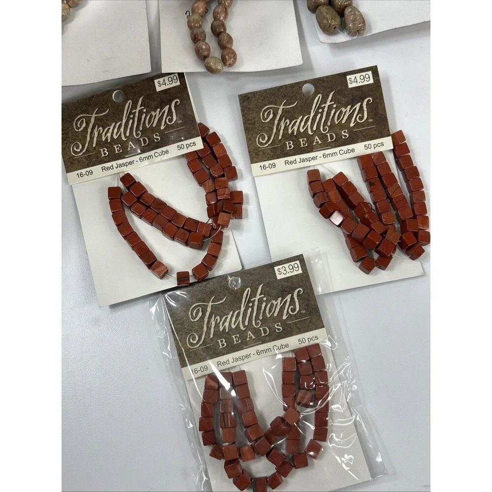 Jasper Stone Beads Strand Lot Red Cube Autumn Diamond Pink Zebra Jewelry Making
